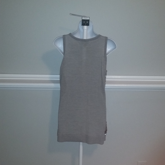 Michael Kors Pearl Heathe Tank Silver – Size S NWT - Picture 6 of 6